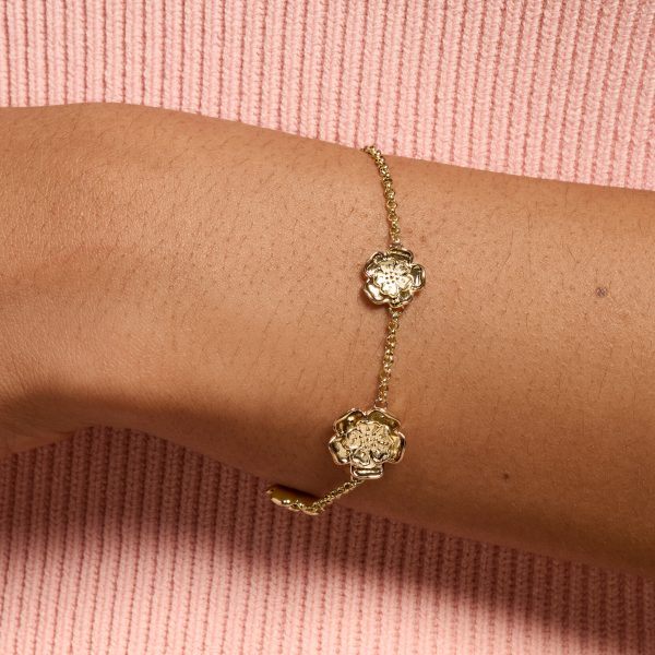 Tudor Rose Gold Plated Bracelet - Image 3