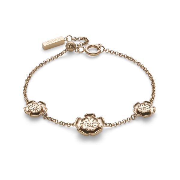 Tudor Rose Rose Gold Plated Bracelet - Image 2