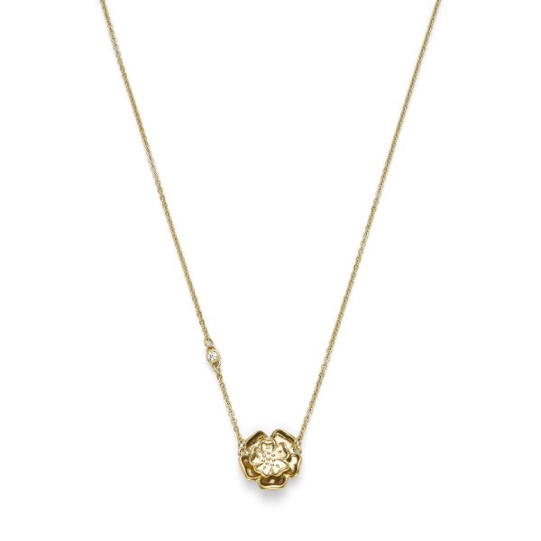 Tudor Rose Gold Plated Pendant Necklace