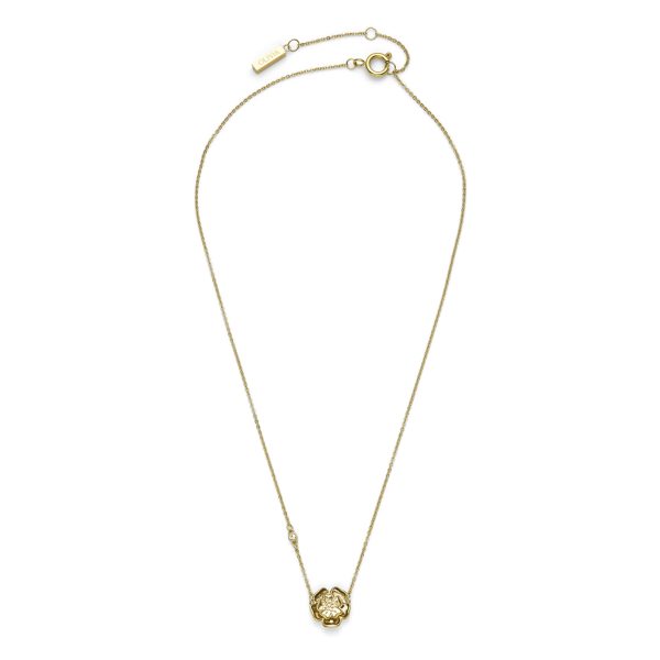Tudor Rose Gold Plated Pendant Necklace - Image 2