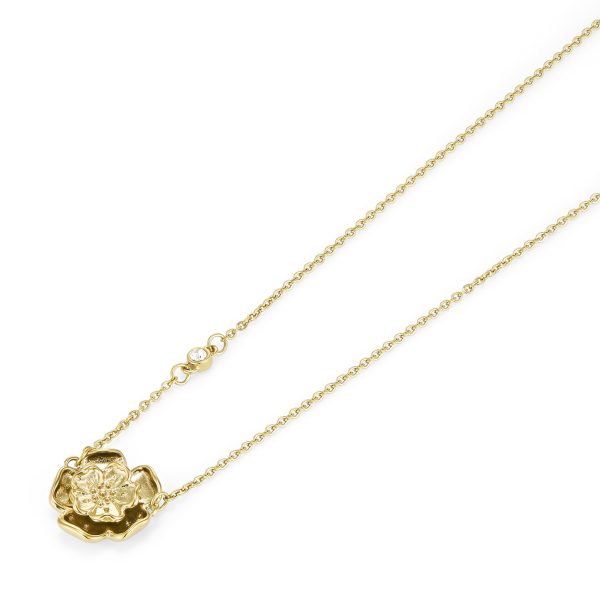 Tudor Rose Gold Plated Pendant Necklace - Image 4