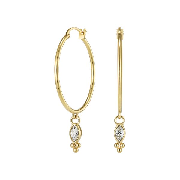 Dainty Gold Plated Hoop Earrings