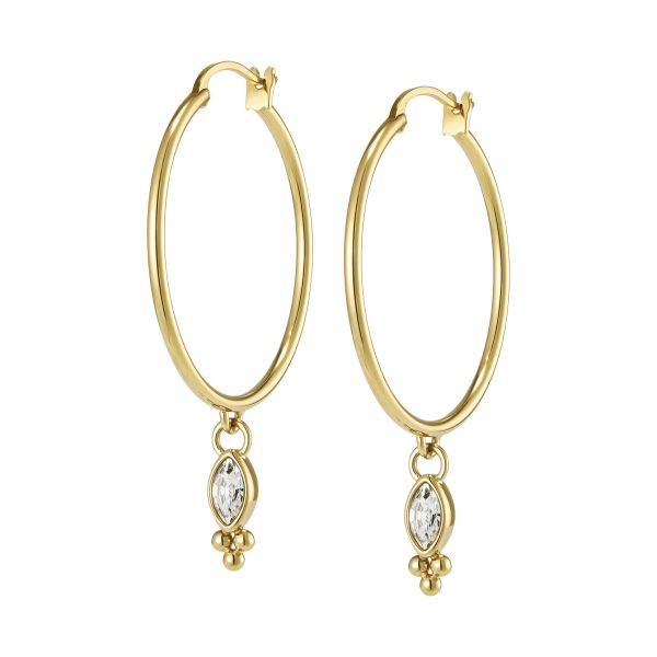 Dainty Gold Plated Hoop Earrings - Image 2