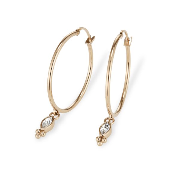 Dainty Rose Gold Plated Hoop Earrings - Image 4