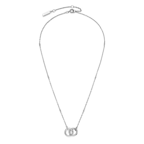 Amity Interlock Silver Tone Necklace - Image 2