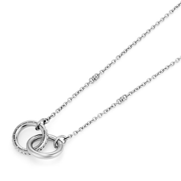 Amity Interlock Silver Tone Necklace - Image 4