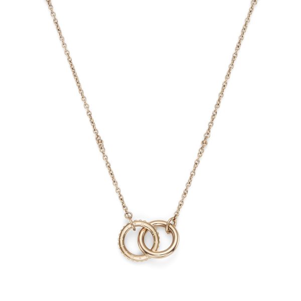 Amity Interlock Rose Gold Plated Necklace