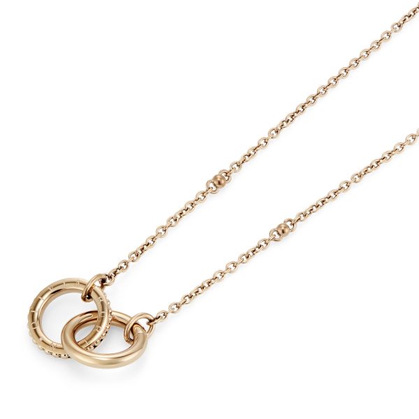 Amity Interlock Rose Gold Plated Necklace - Image 4