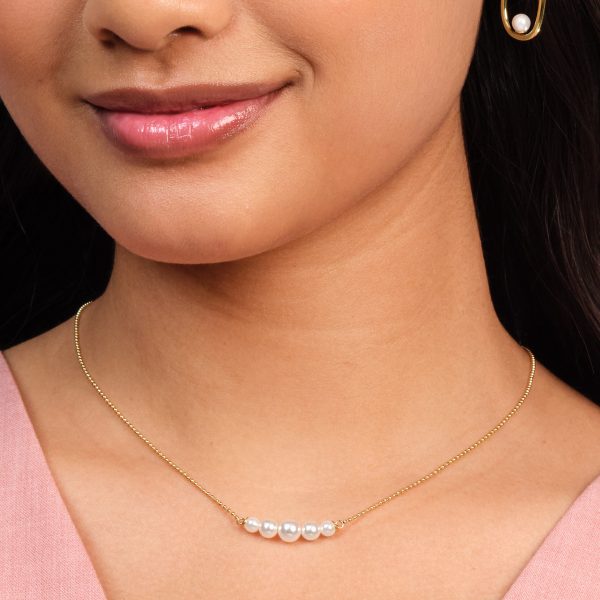 Pearls & Beads Gold Plated Necklace - Image 3