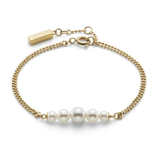 Pearls & Beads Gold Plated Bracelet - Image 2