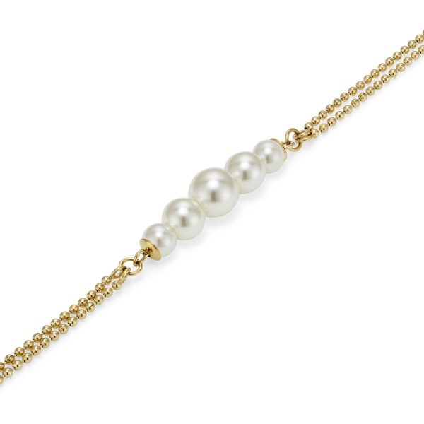 Pearls & Beads Gold Plated Bracelet - Image 4