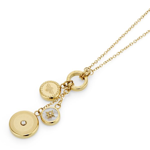 Bee and North Star Gold Plated Charm Necklace - Image 4