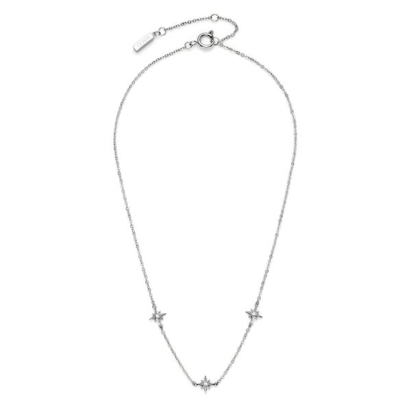Ever Stacked North Star Silver Tone Stacking Necklace - Image 2