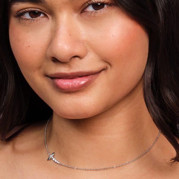 Ever Stacked Bee Silver Tone Stacking Necklace - Image 3
