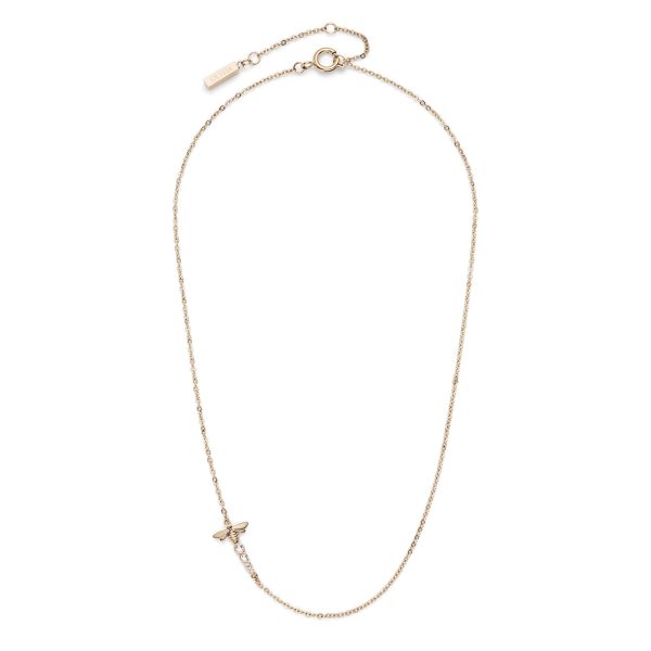 Ever Stacked Bee Rose Gold Plated Stacking Necklace - Image 2