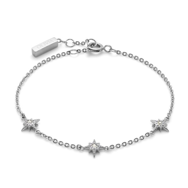 Ever Stacked North Star Silver Tone Stacking Bracelet - Image 2