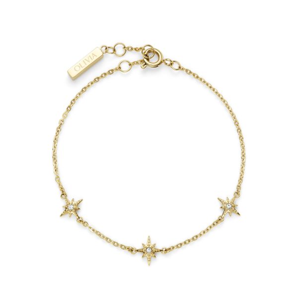 Ever Stacked North Star Gold Plated Stacking Bracelet
