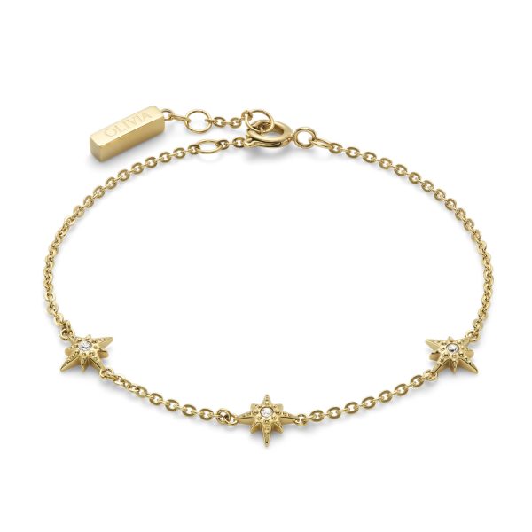 Ever Stacked North Star Gold Plated Stacking Bracelet - Image 2