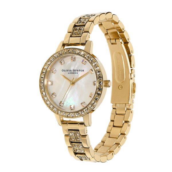 34mm White & Gold Bracelet Watch - Image 2