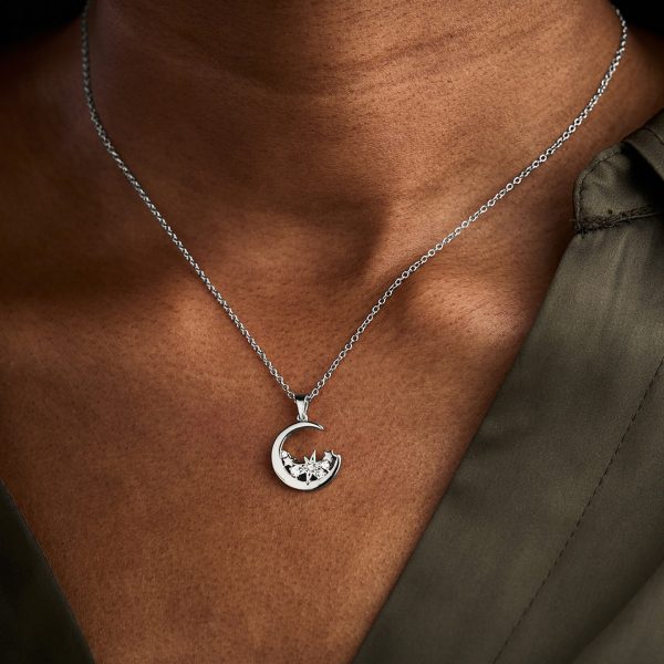 Silver Moon Necklace - Image 3