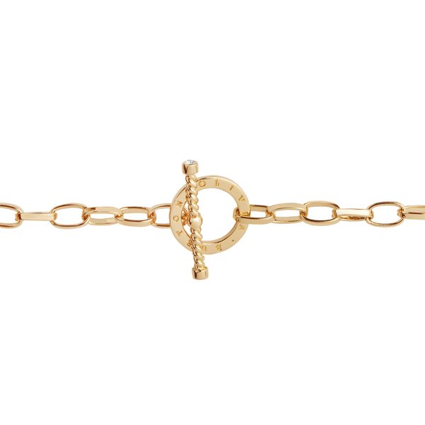 Bejewelled T-Bar Bracelet Gold - Image 2